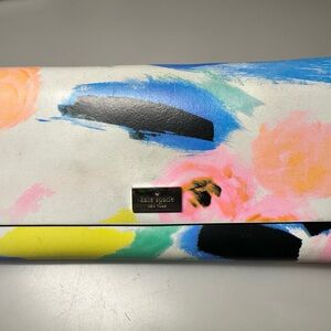 Kate Spade Colorful Abstract Leather Wallet/clutch